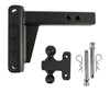 BULLETPROOF HITCHES 2-BALL MOUNT FOR 2" HITCH, 4" DROP, 4" RISE - 22K