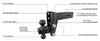 BULLETPROOF HITCHES 2-BALL MOUNT FOR 3" HITCH, 4" DROP, 4" RISE - 22K