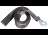 REPLACEMENT HAND WINCH STRAP W/ SAFETY HOOK, 2" W X 25' L , 2,600lbs WLL , GRAY