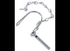 COUPLER SNAPPER SAFETY PIN W/ CHAIN, 1/4" PIN DIAMETER, 1-3/8" LONG, ZINC - ROUND