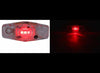 MINI RED LED CLEARANCE OR SIDE MARKER LIGHT, 3 DIODE, CLEAR LENS 2-1/2"Lx1-1/8"W