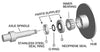 SPINDLE GREASE SEAL SET FOR LM29749 INNER BEARING AND 1.980 BEARING BUDDY