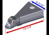 A-FRAME TRAILER COUPLER, FOR 32 DEGREE A-FRAME, 2-5/16" BALL W/JACK HOLE, WELD ON, 21K