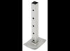 DROP LEG INSERT WITH PIN, RAM SQUARE 2" X 2" DIAMETER TUBING, ZINC COATED, 7K