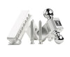 BULLETPROOF HITCHES 2.5" ALUMINUM MEDIUM DUTY 6" DROP/RISE HITCH - STAINLESS STEEL BALL