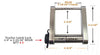 INFINITERULE TRAILER LATCH LOCK FOR DEMCO STAMPED EZ-LATCH COUPLER, 2-5/16" BALL
