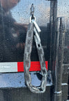 27" LONG 1/4" SAFETY CHAIN WITH S HOOK LATCH - REAR SURE-TRAC DUMP DOOR CHAIN, GR30