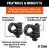 CURT OEM PUCK SYSTEM GOOSENECK SAFETY CHAIN ANCHORS (PAIR) 38K, FOR CHEVY, FORD, GMC AND NISSAN