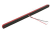 OPTRONICS LED TAIL LIGHT, STOP, TURN, 15 DIODE, RED LENS, 20-1/2"X1" OVAL - 3 WIRE