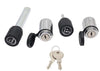 ETRAILER TRAILER HITCH RECEIVER LOCK AND COUPLER LOCK FOR 2" FLUSH - CHROME *KEYED ALIKE*