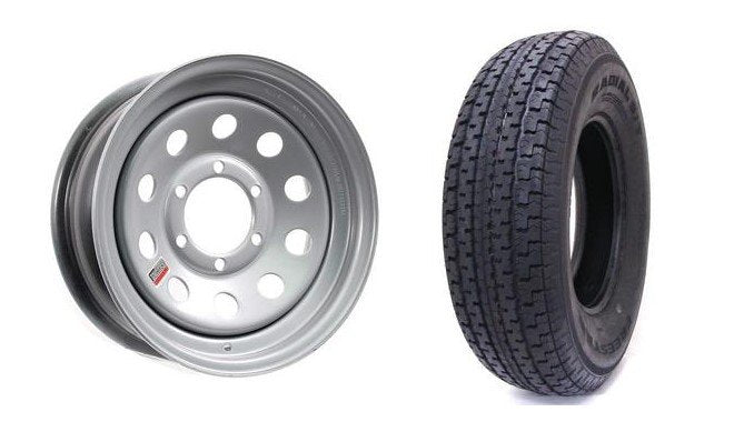 235/80R16 SPARE TIRE - SILVER MOD - 6 LUG