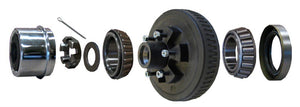 BRAKE HUB & DRUM ASSEMBLY COMPLETE 5.2K - 6K 6 LUG RETAIL BOX