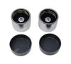 TPP BEARING BUDDY, WHEEL BEARING PROTECTOR 2.44" HUB BORE, 2"OD, CHROME WITH COVERS - PAIR