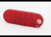 6-1/2" X 2-1/4" OVAL LED TRAILER TAIL LIGHT, STOP, TURN, TAIL, REVERSE, 7 DIODE, RED/CLEAR LENS