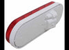 6-1/2" X 2-1/4" OVAL LED TRAILER TAIL LIGHT, STOP, TURN, TAIL, REVERSE, 7 DIODE, RED/CLEAR LENS