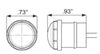 Optronics Clearance Marker 3/4" Round Clear Lens Red LED w/ Pigtail & Grommet