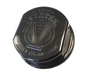 TIEDOWN VORTEX HUB REPLACEMENT CAP w/O-RING, 6-LUG 2.44"