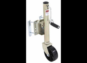 RAM BOAT TRAILER JACK W/WHEEL 1K, SIDE WIND, 10" LIFT, ZINC, 6" CASTER WHEEL