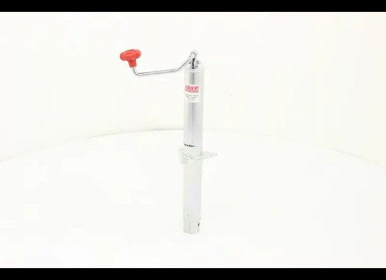 RAM ROUND A-FRAME TRAILER JACK, TOPWIND, 3K LIFT 5K SUPPORT, 14-7/8" TRAVEL, ZINC COATED