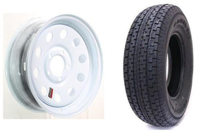 205/75R15 SPARE TIRE - WHITE MOD 5 LUG 5X4.5 LRD