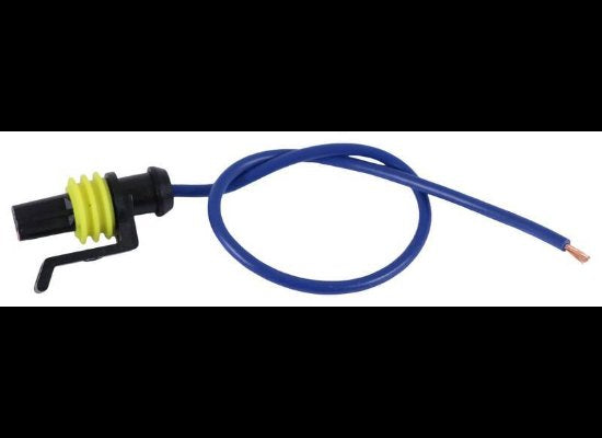 SINGLE WIRE TAIL LIGHT PLUG, SUPER SEAL AMP PLUG, 8" LONG, WEATHERTIGHT PLUG