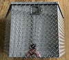 TRITON ALUMINUM DIAMOND PLATE CARGO BOX W/ HARDWARE 34"X15.5"X18.5"