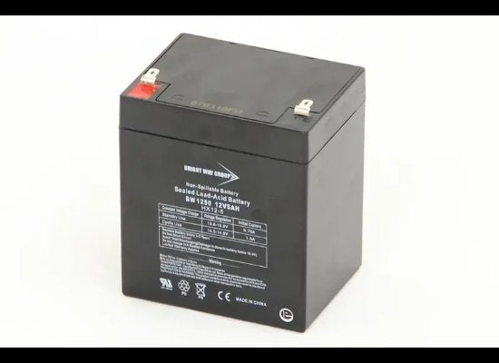 BRIGHT WAY GROUP BATTERY FOR BREAKAWAY SYSTEM, 12V, 5AH, SPADE F2 TERMINAL