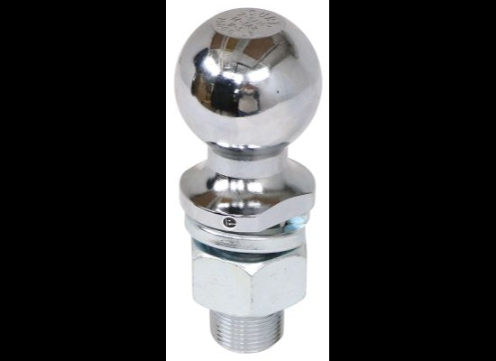 2-5/16" Hitch Ball - 1-1/4" Diameter x 2-5/8" Long Shank - Chrome - 15,000 lbs
