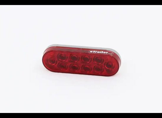 OPTRONICS LED TRAILER TAIL LIGHT, STOP, TAIL, TURN - RED LENSE, 10 DIODE