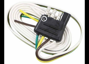 4-Pole Flat Connector, Trailer End, 48" Wires