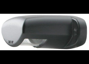 TRAILER LICENSE PLATE LIGHT WITH HOUSING AND MOUNTING BRACKET - CLEAR LENS, INCANDESCENT - BLACK BAS