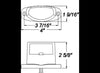 TRAILER LICENSE PLATE LIGHT WITH HOUSING AND MOUNTING BRACKET - CLEAR LENS, INCANDESCENT - BLACK BAS