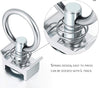 L-TRACK ANCHOR RING, FOR SPORT HAVEN TIE DOWN HOLES, LOAD RING, STUD TIE-DOWN, 1000lbs WLL
