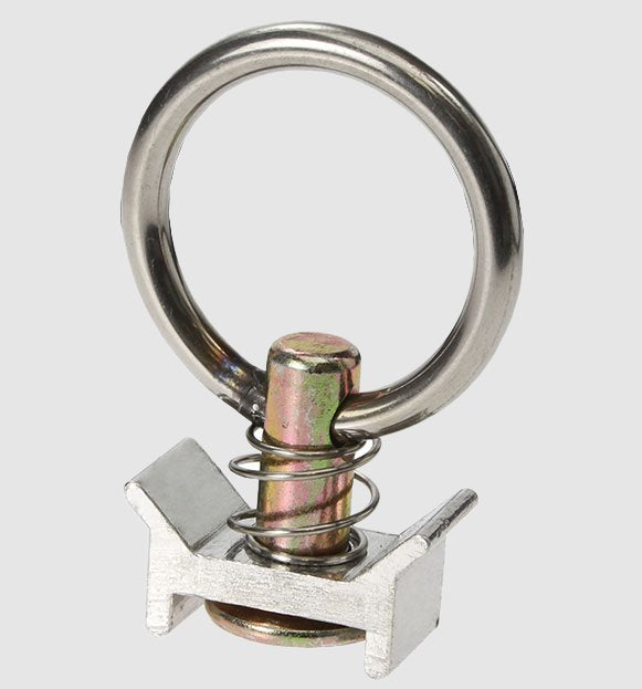 L-TRACK ANCHOR RING, FOR SPORT HAVEN TIE DOWN HOLES, LOAD RING, STUD TIE-DOWN, 1000lbs WLL