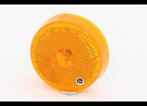 2.5" 2-1/2" PETERSON ROUND CLEARANCE / SIDE MARKER TRAILER LIGHT - AMBER LENS