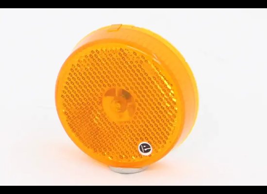 2.5" 2-1/2" PETERSON ROUND CLEARANCE / SIDE MARKER TRAILER LIGHT - AMBER LENS