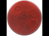 LED 3 DIODE 2.5"X2-1/2" ROUND CLEARANCE / SIDE MARKER TRAILER LIGHT - RED LENS