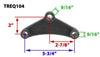 CURVED EQUALIZER FOR 1-3/4" WIDE DOUBLE EYE SPRINGS - 5-3/4" LONG - 9/16" CENTER HOLE