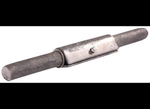 BENT ROLLER RAMP DOOR HINGE PIN, STEEL WELD ON, 10"X3/4" WITH ZERK
