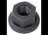 5/8"-18 BLACK HEX SWIVEL FLANGE LUG NUT - 2 PIECE, PTFE COATED