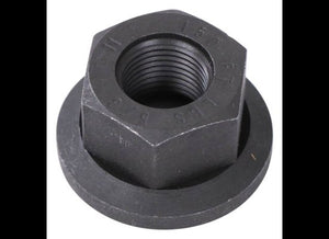 5/8"-18 BLACK HEX SWIVEL FLANGE LUG NUT - 2 PIECE, PTFE COATED