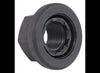 5/8"-18 BLACK HEX SWIVEL FLANGE LUG NUT - 2 PIECE, PTFE COATED