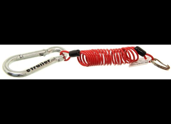 FASTWAY ZIP COILED TRAILER BREAKAWAY CABLE 4'