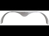 ALUMINUM FENDER 9"X20"X72" TANDEM AXLE, SMOOTH