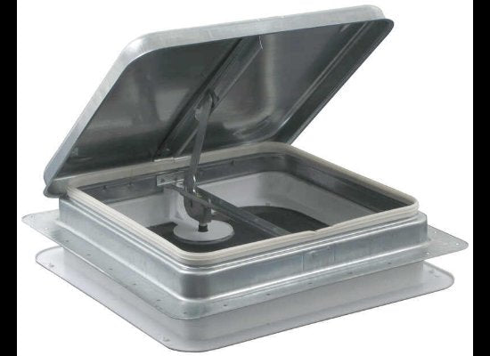 VENTLINE VENTADOME METAL TRAILER ROOF VENT, MANUAL 14-1/4" X 14-1/4"
