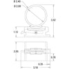 E-TRACK TOOL HOLDER E TRACK - ZINC PLATED 3.52"L x 2.05"H x 2.09ID