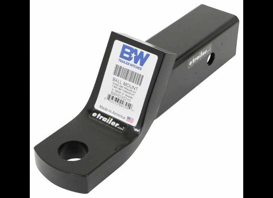 B&W HD BALL MOUNT 2.5" HITCH, 2" DROP, 1" RISE, 1-1/4" SHANK, 16K