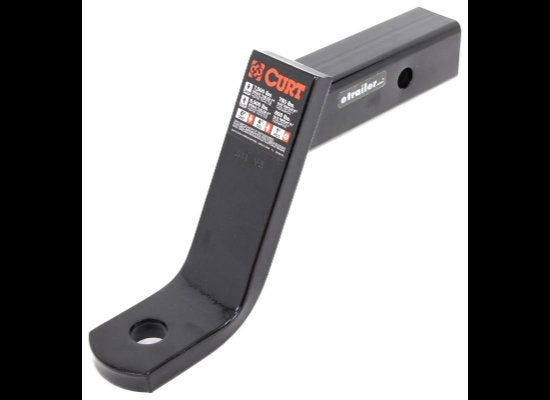 CURT BALL MOUNT 2" HITCH, 6" DROP, 4" RISE, 1" SHANK, 7.5K