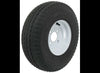 Kenda 5.70-8 Bias Trailer Tire with 8" White Wheel - 4 on 4 - Load Range D