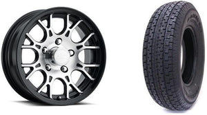ST205/75R15 ON T16BM ALUMINUM WHEEL 5 LUG 5X4.5